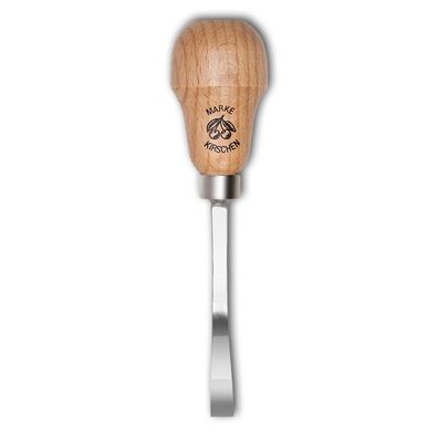 Kirschen Kerbschnitzbeitel mit Rotbuchenheft 6 mm Stich 1 gekröpft gerade Schneide