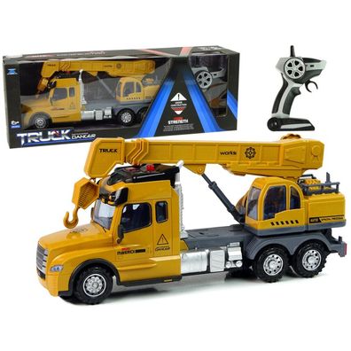Ferngesteuerter LKW-Kranpilot 2.4G Lichter Sounds Gelb