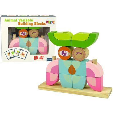 IMPORT Leantoys Kreatives 3D Holzpuzzle Eule mit Raumbezug