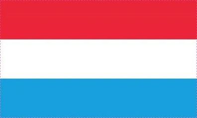 Luxemburg Flagge Aufkleber Sticker Fahne selbstklebend 5-60cm breit ES-FL-LUX