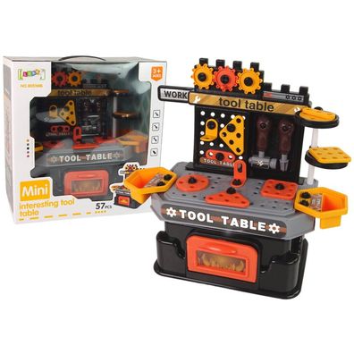 Lean Toys Heimwerker-Werkstatttisch Werkzeuge 57 Teile