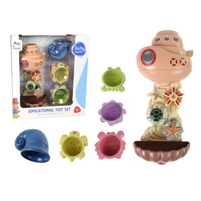 Leantoys Badeset Schiffstiere Meer Wasserfall