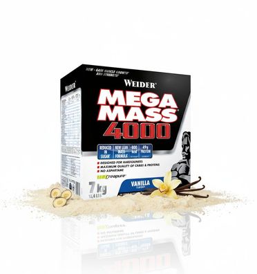 Weider Giant Mega Mass 4000 - ab 7kg verschiedene Geschmäcker