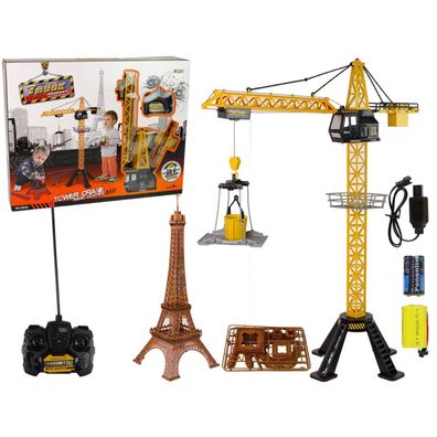 Lean Toys Großer Baukran 90 Cm Pilot R/C Eiffelturm
