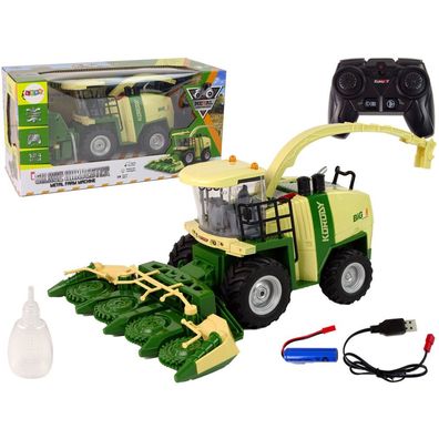 Lean Toys Ferngesteuerter Mähdrescher Rauchlichter Sound 2.4G 1:24
