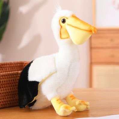 Leantoys Plüsch Pelikan Vogel Kuscheltier Maskottchen Schmusetier 24cm