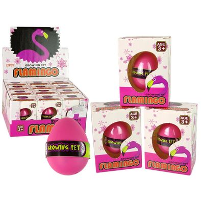 Leantoys Wachsendes Flamingo-Ei 6cm Rosa