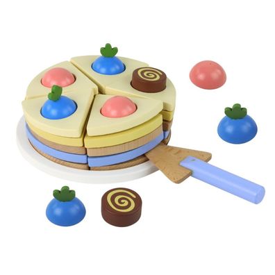 Leantoys Holzkuchen Tortenstücke 8 Stück