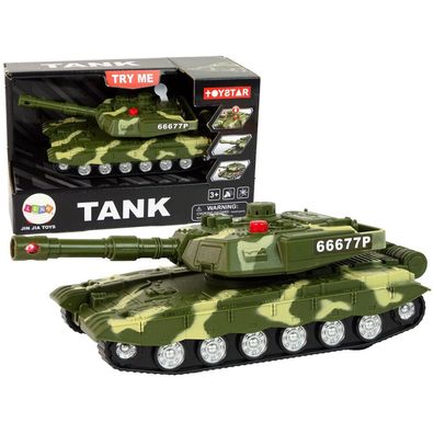 Leantoys Militärpanzer Reibungsantrieb Ton Licht