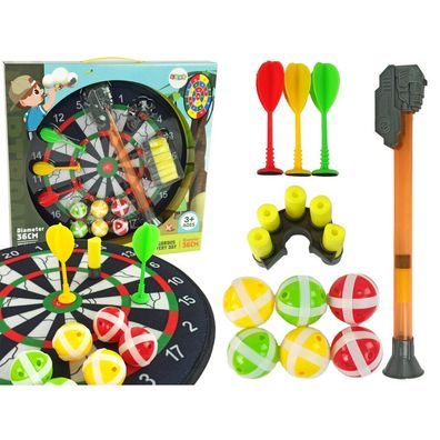 Leantoys Dartscheibe Darts Klett Darts 36 cm