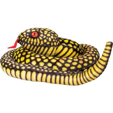 Leantoys Plüsch Schlange Maskottchen gelb 100 cm