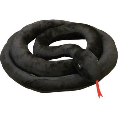 Leantoys Plüsch-Maskottchen schwarze Schlange 110 cm