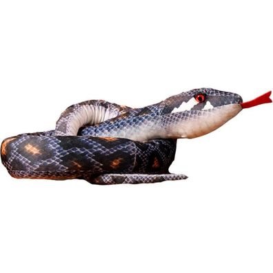 Leantoys Plüsch graues Schlangenmaskottchen 210 cm