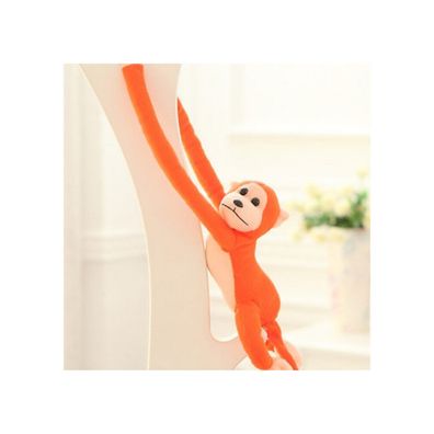 Leantoys Plüsch-Affe-Maskottchen mit Sound, orange 80 cm