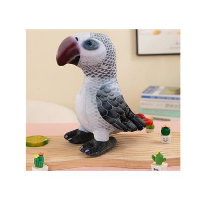 Leantoys Plüsch-Maskottchen Graupapagei 20cm