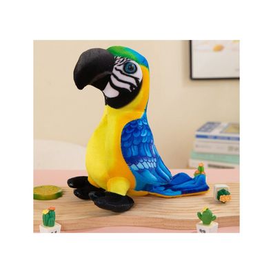 Leantoys Plüsch-Maskottchen gelber Papagei 20 cm