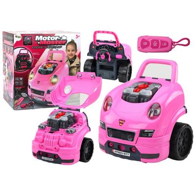 Leantoys Werkstatt-LKW-Demontage-DIY-Kit Pink