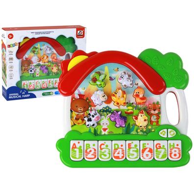 Lean Toys Organs Pianinated Animals For Learning English Educational Panel