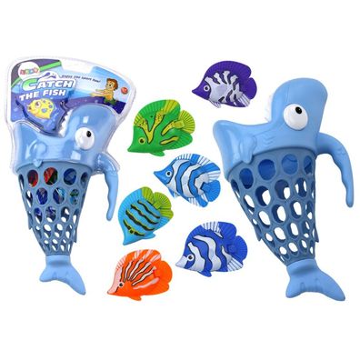 Angelkorb Hai Fischhalter Blau