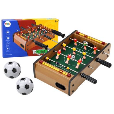 Lean Toys Mini Tischfußball Aus Holz 36Cm X 21,5Cm X 9Cm