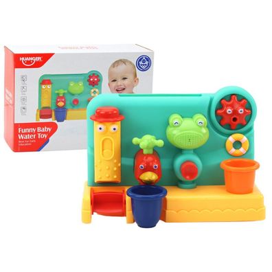 Domyś na Badespielzeug für Kinder, Brunnenschleifer, Frosch-Wasserhahn