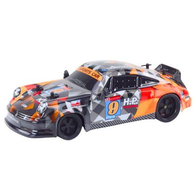 Lean Toys Autko Zdalnie Sterowane RC 1:18 Gumowe Ko?a Drift Pomara?czowy