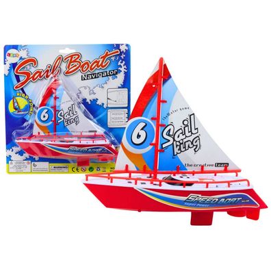 Schwimmendes Boot, batteriebetriebenes Wasserspielzeug, Rot