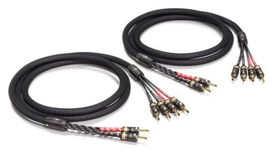 Viablue -SC-4 Silver- HighEnd Lautsprecherkabel - Bi-Wiring - Bananas T8 - Black