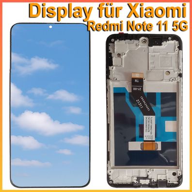 Display für Xiaomi Redmi Note 11 5G 21091116AC LCD Bildschirm auf Rahmen