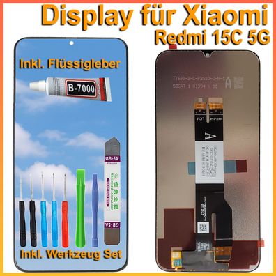 Display für Xiaomi Redmi 15C 5G 2508CRN2BC, 2508CRN2BG, 25062RN2DE LCD Bildschirm + T