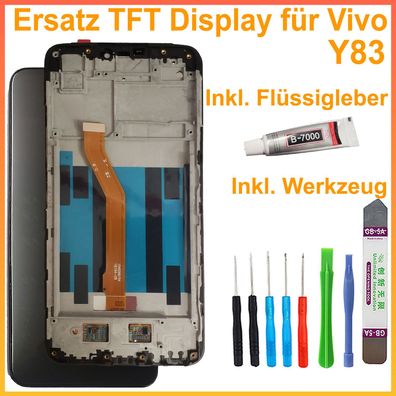 Display für Vivo Y83 1802 Bildschirm TouchScreen Schwarz LCD + TOUCH + RAHMEN + TOOL