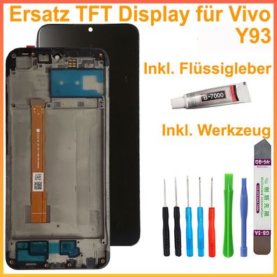 Display für Vivo Y93 1815 Bildschirm TouchScreen Schwarz LCD + TOUCH + RAHMEN + TOOL