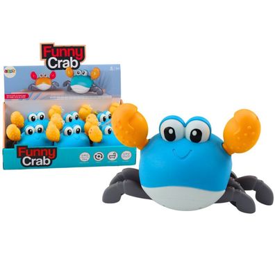 Lean Badespielzeug Screw-On Crab Walks Swims Blau