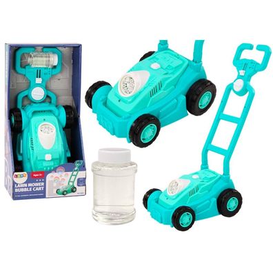 Leantoys Bubble Machine Aufsitzrasenmäher mit Griff blau