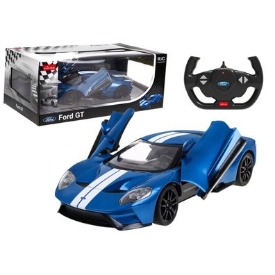 RC-Automodell, ferngesteuerter Ford GT 1:14, öffnende Türen, blau