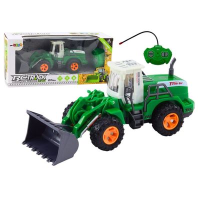 Leantoys Baggerlader R/C Fernbedienung Hubarm Grün