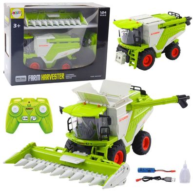 Mähdrescher mit Maisvorsatz 2in1, ferngesteuerter RC-Raucheffekt 2,4G