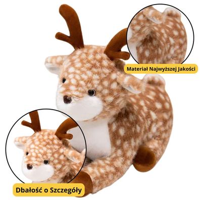 Lean Plüsch-Maskottchen Snuggly Brown Deerstalker Mit Centki 23Cm