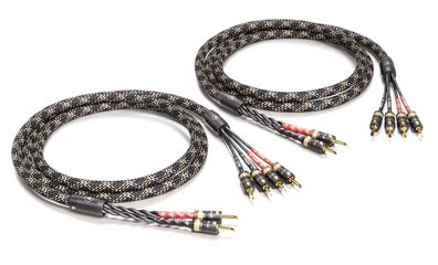 Viablue -SC-4 Silver- HighEnd Lautsprecherkabel - Bi-Wiring - Bananas T8 - Cobra