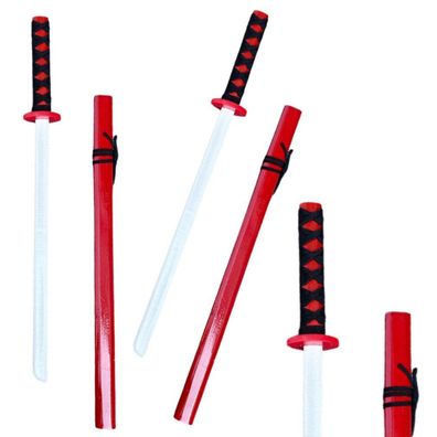 Lean Hölzernes Katana-Schwert Trainingsspielzeug Requisite Rot 70Cm