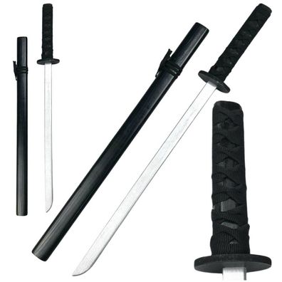 Lean Hölzerne Katana Schwert Training Spielzeug Requisiten Schwarz 70Cm