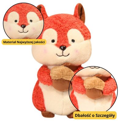 Lean Plüsch Maskottchen Huggable Eichhörnchen Mit Erdnuss 25Cm