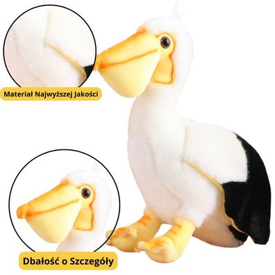 Lean Plüsch Pelikan Vogel Maskottchen Umarmungen 24Cm