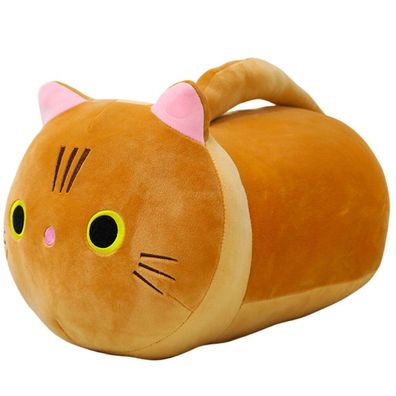 Lean Plüsch Maskottchen Schmusekatze Mit Langem Schwanz Rot 40Cm