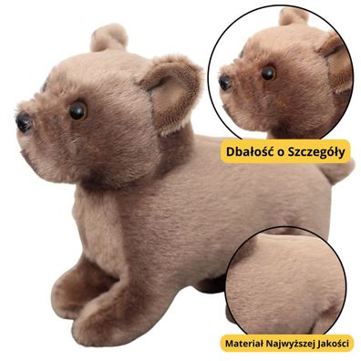Lean Plüsch Maskottchen Umarmungen Kleiner Hund Braun 19Cm
