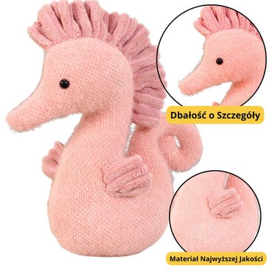 Lean Plüsch-Maskottchen Wasserpferd Rosa 25Cm