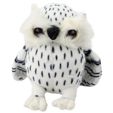 Lean Plüsch Steinkauz Maskottchen Umarmungen Weiß Schwarz Flecken 15Cm
