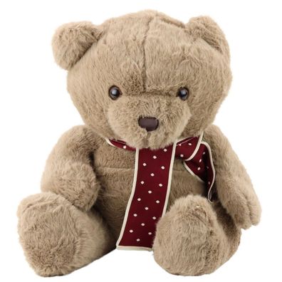 Lean Plüsch Maskottchen Umarmungen Großer Teddybär Mit Schal Hellbraun 45Cm