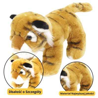 Lean Plüsch Maskottchen Huggable Tiger Katze Braun 25Cm