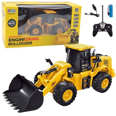 Leantoys Planierraupe Bagger R/C gelb